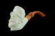Civil War Soldier Pipe New Block Meerschaum Handmade From Turkey W Case#1072