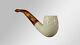 Classic Bent Billiard Block Meerschaum Pipe With Case D-16