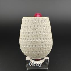 Classic Lattice Silver Spigot Block Meerschaum Pipe, With Case, Unique Meerschaum