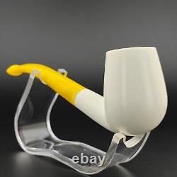 Classic Smooth Block Meerschaum Pipe, With Case, Unique Meerschaum Pipes