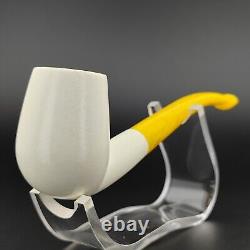 Classic Smooth Block Meerschaum Pipe, With Case, Unique Meerschaum Pipes