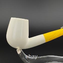 Classic Smooth Block Meerschaum Pipe, With Case, Unique Meerschaum Pipes