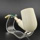 Classic Smooth Silver Spigot Block Meerschaum Pipe, With Case, Unique Meerschaum