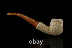 Classic block Meerschaum Pipe tobacco hand carved smoking pfeife with case