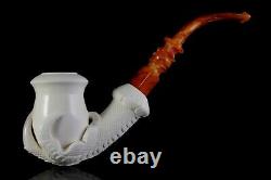 Claw Holds Calabash Pipe By Ali New-block Meerschaum Handmade W Case#79