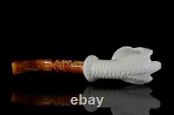 Claw Holds Calabash Pipe By Ali New-block Meerschaum Handmade W Case#79