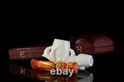 Claw Holds Egg Pipe By Ali Block Meerschaum-NEW Handmade With Case#321