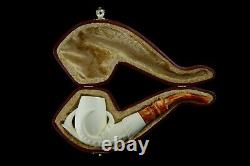 Claw Holds Smooth Egg Pipe Block Meerschaum-NEW Handmade With Case#1377