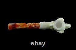 Claw Holds Smooth Egg Pipe Block Meerschaum-NEW Handmade With Case#1377