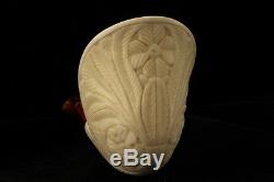 Cobra Hand Carved Block Meerschaum Pipe made by Emin Brothers in case 6539