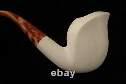 Cobra Smooth Hand Carved Block Meerschaum Pipe in a fitted CASE 6732