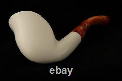 Cobra Smooth Hand Carved Block Meerschaum Pipe in a fitted CASE 6732