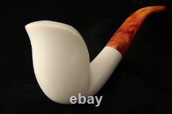 Cobra Smooth Hand Carved Block Meerschaum Pipe in a fitted CASE 6732