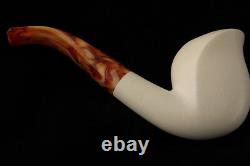 Cobra Smooth Hand Carved Block Meerschaum Pipe in a fitted CASE 6732