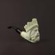 Crown King Pipe Handmade Block Meerschaum-new With Fitted Case Case#61