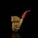 Davy Jones Pipe Block Meerschaum-new Handmade From Turkey W Case#1789
