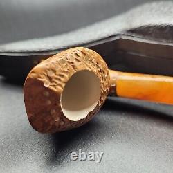 Darkened Freehand meerschaum pipe handmade block meerschaum by CPW Pipes #631