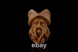 Davy Jones Block Meerschaum Pipe hand carved smoking tobacco pfeife with case