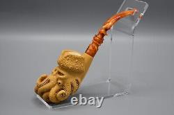 Davy Jones Figure Pipe By Ali Handmade Block Meerschaum-NEW With CASE#367