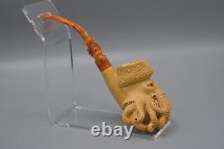 Davy Jones Figure Pipe By Ali Handmade Block Meerschaum-NEW With CASE#367