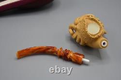 Davy Jones Figure Pipe By Ali Handmade Block Meerschaum-NEW With CASE#367