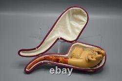 Davy Jones Figure Pipe By Ali Handmade Block Meerschaum-NEW With CASE#367