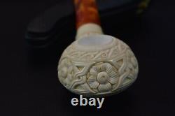 Deep Carving Tomato Pipe By EGE New Block Meerschaum Handmade W Case#114