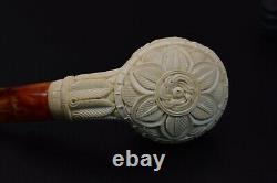 Deep Carving Tomato Pipe By EGE New Block Meerschaum Handmade W Case#114