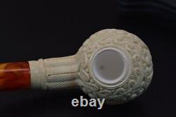 Deep Carving Tomato Pipe By EGE New Block Meerschaum Handmade W Case#114