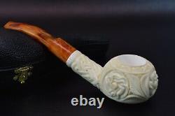 Deep Carving Tomato Pipe By EGE New Block Meerschaum Handmade W Case#125