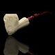 Deep Carving Pickaxe Pipe By Ege Block Meerschaum-new-hand Carved W Case#390