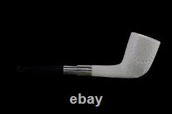Deluxe CUTTY Pipe BLOCK MEERSCHAUM-NEW-HAND CARVED W Case#1123