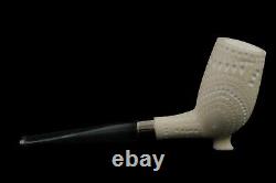 Deluxe CUTTY Pipe BLOCK MEERSCHAUM-NEW-HAND CARVED W Case#1397