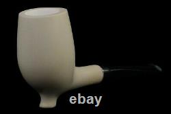 Deluxe CUTTY Pipe BLOCK MEERSCHAUM-NEW-HAND CARVED W Case#1399