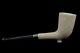 Deluxe Cutty Pipe Block Meerschaum-new-hand Carved W Case#1400