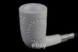 Deluxe CUTTY Pipe BLOCK MEERSCHAUM-NEW-HAND CARVED W Case#31