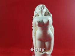 Deluxe Hand Carved Naked Lady Meerschaum Pipe, 100% Solid Block Meerschaum Pipe