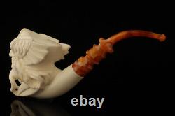 Deluxe Viking Block Meerschaum Pipe with fitted case 14338