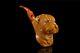 Dog Figure Pipe Block Meerschaum-new-hand Carved W Case#118 Collectors Pipe
