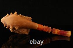 Dragon Block Meerschaum Pipe Carved by Kenan with fitted case 14548