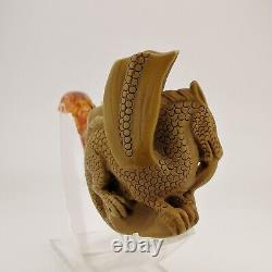 Dragon Block Meerschaum Pipe, With Case, Unique Meerschaum Pipes