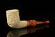 Dragon Carved Billiard Block Meerschaum Pipe With Fitted Case M1985