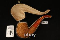 Dragon Embossed Block Meerschaum Pipe with fitted case 14860