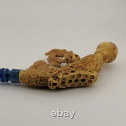 Dragon Meerschaum Pipe, Block Meerschaum Pipe, With Case, Unique Meerschaum Pipes