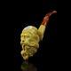 Dunhill Head Pipe By Erdogan Ege Block Meerschaum-new-hand Carved W Case#109