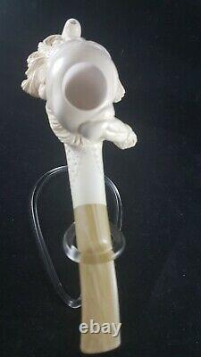 Dunhill meerschaum pipe, Hand carved pipe, Turkish block meerschaum