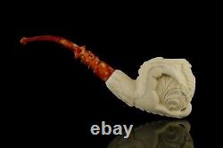 EGE Ornate Claw Pipe Block Meerschaum-handmade NEW W CASE#296 E Pluribus Unum