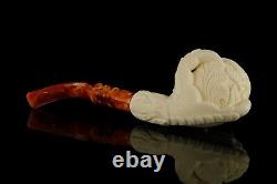 EGE Ornate Claw Pipe Block Meerschaum-handmade NEW W CASE#296 E Pluribus Unum