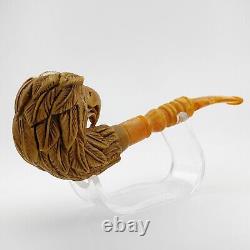 Eagle Block Meerschaum Pipe, With Case, Unique Meerschaum Pipes