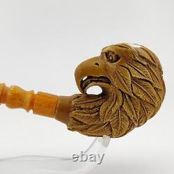 Eagle Block Meerschaum Pipe, With Case, Unique Meerschaum Pipes